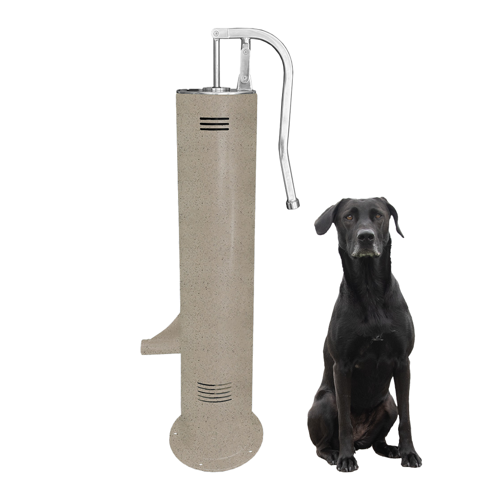 Cool Dog Water Fountain - Easy Flow Lever Handle - Surface Mount