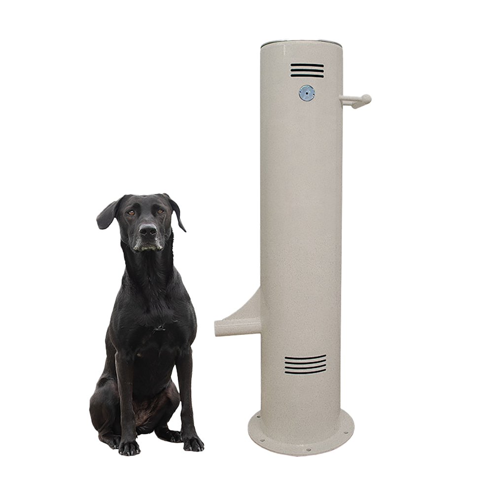 Cool Dog Water Fountain - Push Button Control - Surface Mount