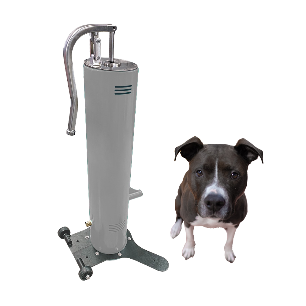 Cool Dog Water Fountain - Easy Flow Lever - Free Standing Mobile