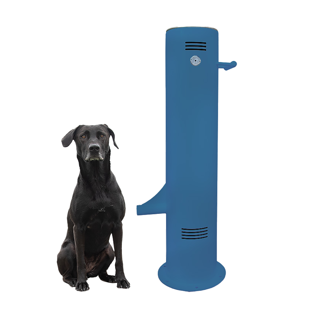 Cool Dog Water Fountain - Push Button Control - Surface Mount