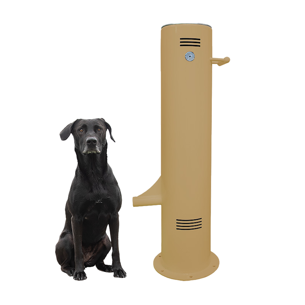 Cool Dog Water Fountain - Push Button Control - Surface Mount