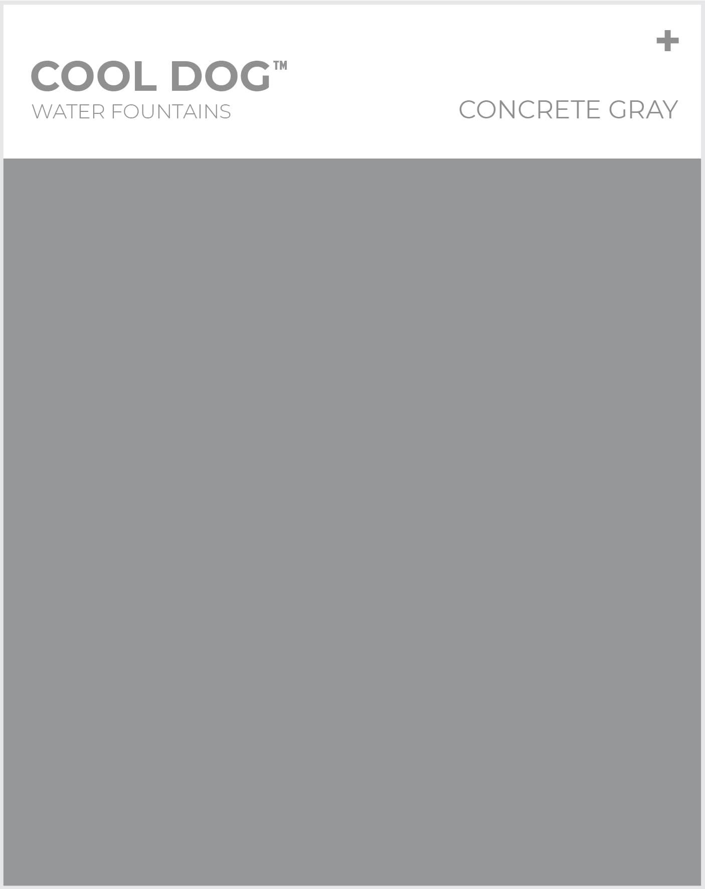 Cool Dog Water Fountains - Concrete Gray
